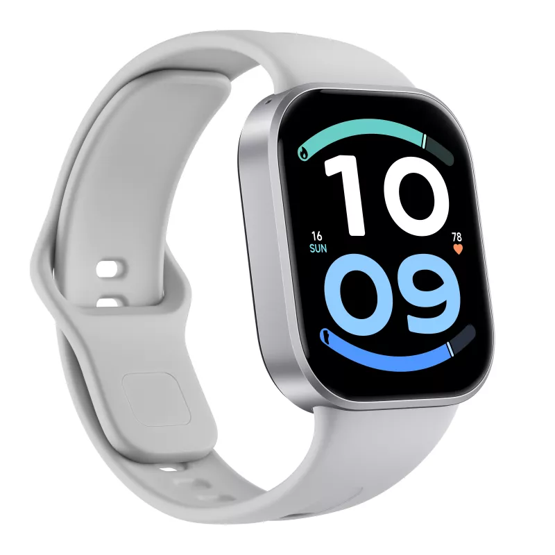 Xiaomi Redmi Watch 6 Active Matte Silver išmanusis laikrodis su AMOLED ekranu, GPS, Bluetooth skambučiais, 14 dienų baterija