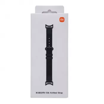 Xiaomi Smart Band 10 megzto šilko dirželis – juodas kaip anglis