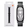 Xiaomi Smart Band 10 megzto šilko dirželis – juodas kaip anglis