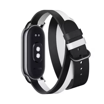 Xiaomi Smart Band 8 Double Wrap Strap - juoda ir balta