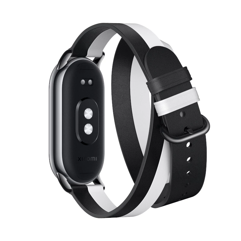 Xiaomi Smart Band 8 Double Wrap Strap - juoda ir balta