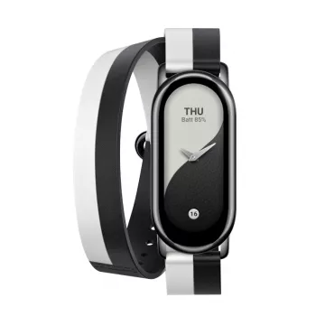 Xiaomi Smart Band 8 Double Wrap Strap - juoda ir balta