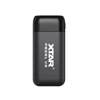 XTAR PB2SLV2 18650 Baterijų įkroviklis ir Power Bank su USB-C PD3.0 ir QC3.0