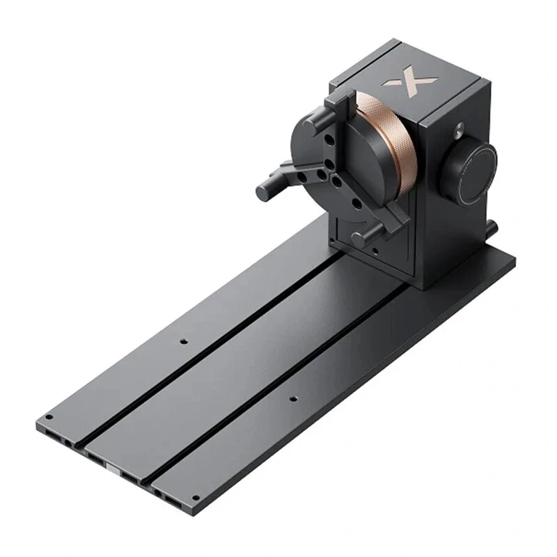 XTOOL RA3 Lite besisukantis adapteris – 4-in-1 rotacinis priedas xTool lazeriniams graviruotojams (griebtuvas, volelis, žiedas, sfera)