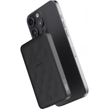 XTORM FS5 belaidis magnetinis power bank 5000 mAh 18,5 Wh 18W PD USB-C Midnight Black
