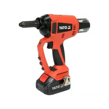 YATO 18V belaidė aklinių kniedžių pistoletas 2.4-5.0mm bešepetėlis, tik įrankis