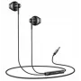 YESIDO YH47 laidiniai ausinukai su mikrofonu, 3,5 mm lizdas, juodi