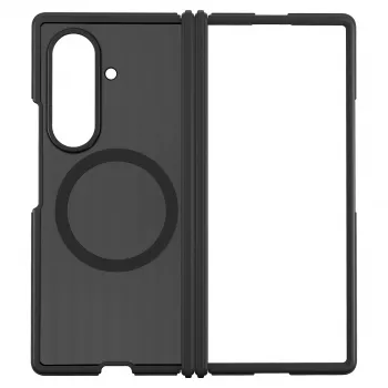 Yuchuan Hybrid Shield Mag Case, skirtas Samsung Galaxy Z Fold8 Ultra, juodas – MagSafe, atlenkiama kojelė, karinės klasės apsauga nuo kritimų