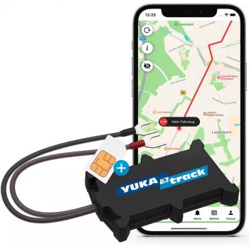 YUKAtrack easyWire 4G AIO GPS Car Tracker su SIM ir duomenų planu