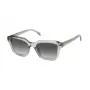 ZADIG & VOLTAIRE SZV364-5009RM Unisex stačiakampiai akiniai nuo saulės - juodas acetatinis rėmelis, pilki gradientiniai stiklai - 50/17/140 mm