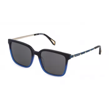 ZADIG & VOLTAIRE Moteriški katinuko formos akiniai nuo saulės SZV308-550D79 Juodi/Pilki