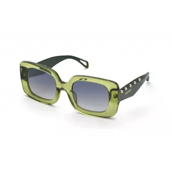 ZADIG & VOLTAIRE Moteriški katininio stiliaus akiniai nuo saulės SZV423-51M40X Havana Acetate rudi gradientiniai lęšiai 51mm