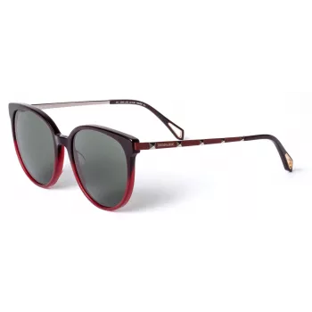 ZADIG & VOLTAIRE Moteriški Akiniai nuo Saulės SZV307-5506BD - Stačiakampis Acetato Rėmelis su UV400 Pilkais Polikarbonato Lęšiais 55/19/145 mm