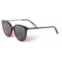 ZADIG & VOLTAIRE Moteriški Akiniai nuo Saulės SZV307-5506BD - Stačiakampis Acetato Rėmelis su UV400 Pilkais Polikarbonato Lęšiais 55/19/145 mm