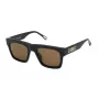 ZADIG & VOLTAIRE moteriški akiniai nuo saulės SZV325-530700 Rudi Havana acetatiniai kvadratiniai 53mm