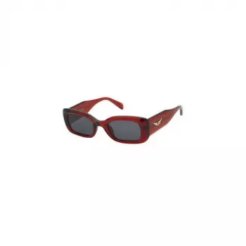 ZADIG & VOLTAIRE moteriški akiniai nuo saulės SZV372-490AGN juodi/pilki 49mm