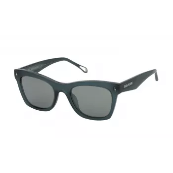 ZADIG & VOLTAIRE Moteriški Akiniai nuo Saulės SZV373-53T92G Havana Acetate Pilki Gradientiniai 53mm