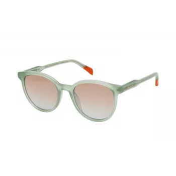 ZADIG & VOLTAIRE moteriški akiniai nuo saulės SZV376516A8G – juodas acetatinis rėmelis, pilki polikarbonatiniai lęšiai, 51 mm