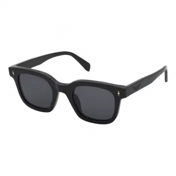 ZADIG & VOLTAIRE Moteriški Akiniai Nuo Saulės SZV401-540700 - Juodas Acetato Rėmelis, Dūminiai Pilki Lęšiai, 54mm