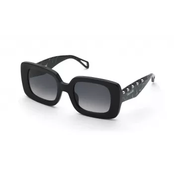 ZADIG & VOLTAIRE moteriški akiniai nuo saulės SZV423-510700 Juodi/Pilki 51mm