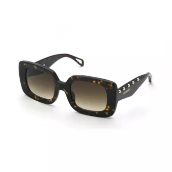 ZADIG & VOLTAIRE Moteriški Akiniai nuo Saulės SZV423-510743 - Juodas Acetato Rėmas, Pilki Gradientiniai Lęšiai