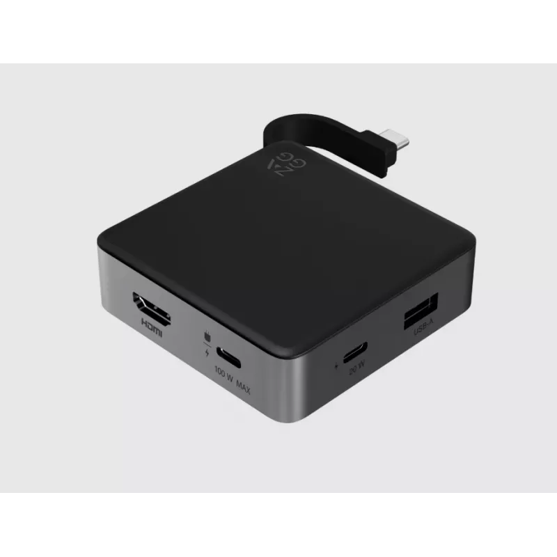 ZAGG 4 portų USB šakotuvas juodas/pilkas