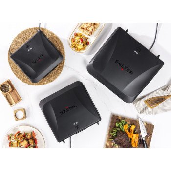 Salter EK6236VDE ActiGrill Everyday Electric Grill, 1000 W, Non-Stick, Black/Silver
