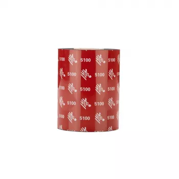 Zebra 5100 Premium Resin Ribbon, 60mm x 450m (2.36 colio x 1476 pėdų), juoda, 25mm šerdis, 6 ritiniai