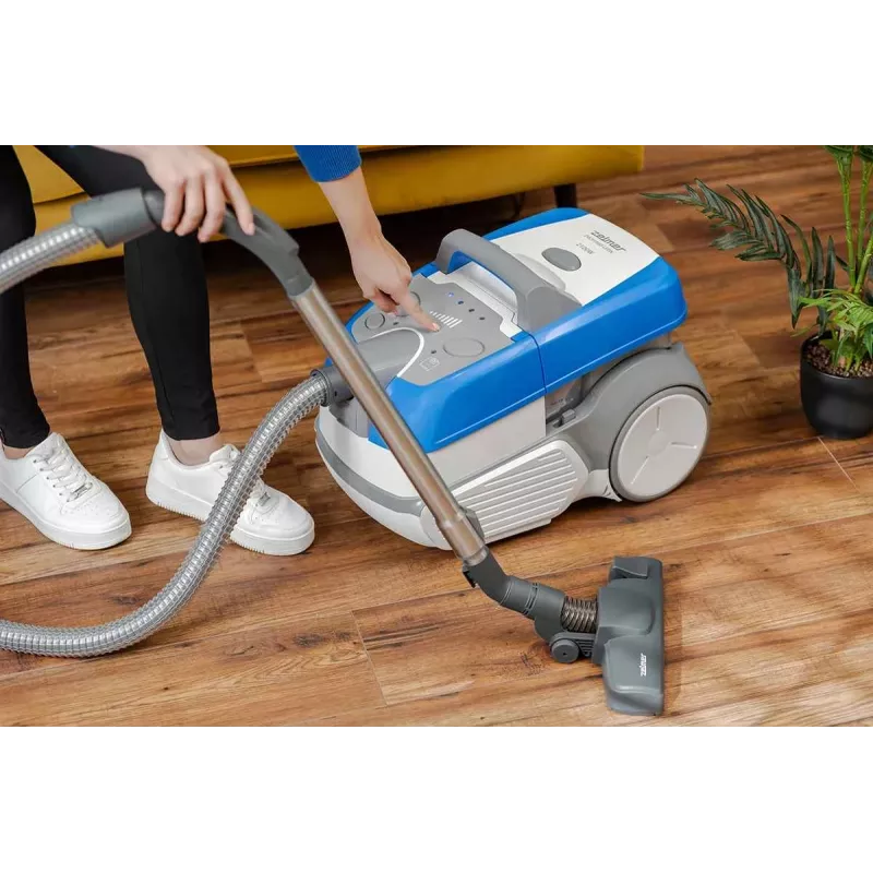 Zelmer Leon ZVC9150D siurblys sausam ir šlapiam valymui, 2100 W, HEPA, mėlynas