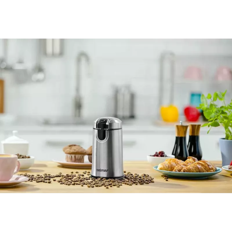 Zelmer ZCG7425 Kavos Malūnėlis, 150 W Pjovimo Malūnėlis, 50 g Talpa, Juoda