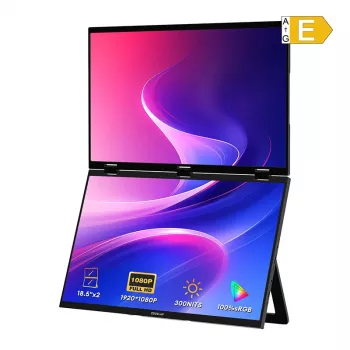 ZEUSLAP Z18W - 120Hz | Full HD | IPS | 2x 18.5