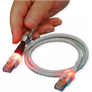 ZVK GmbH EasyLan DualBoot LED tinklo kabelis RJ-45 Male to RJ-45 Male 50 cm SFTP CAT 6 mėlynas CS1OBCDCD0005