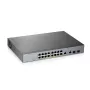 ZyXEL GS1350-18HP-EU0101F Smart Managed Gigabit PoE+ Switch su 16 PoE+ prievadų ir 2 SFP jungtimis, 250W biudžetas