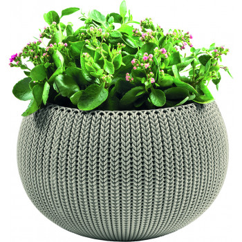 KETER Flowerpot Cozy M su pakabinimo rinkiniu, smėlio spalvos
