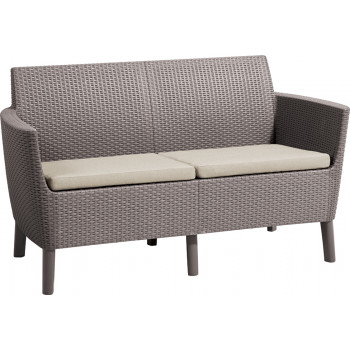 KETER Salemo dvivietė sodo sofa, smėlio spalvos