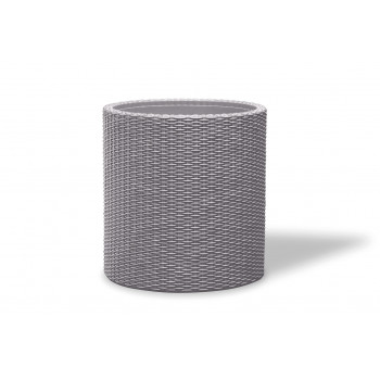 KETER Flowerpot Medium Cylinder Planter šviesiai pilkas