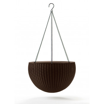 KETER Hanging Sphere Planter brown