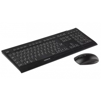 Belaidis klaviatūros ir pelės rinkinys CHERRY B.Unlimited 3.0, RF belaidis, AZERTY prancūziškas, juodas