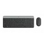 LOGITECH MK470 belaidis klaviatūros ir pelės rinkinys – grafitas, QWERTY CZ