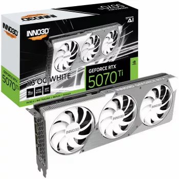 INNO3D GeForce RTX 5070 Ti X3 OC WHITE 16 GB GDDR7 vaizdo plokštė