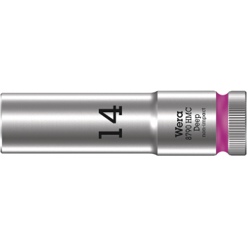 Wera 05004554001 8790 HMC Deep – ilga šešiakampė galvutė, 1/2″, 14 × 83 mm