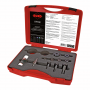 RUKO 109002 varžtinių skylių iškirtiklių rinkinys, 11 dalių, 15,2–32 mm
