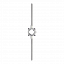 RUKO 242165 DIN 225 apvalios sriegpjovės laikiklis, 16 × 5 mm