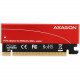 AXAGON PCEM2-S PCI-E 3.0 16x - M.2 SSD NVMe, up to 80mm SSD, low profile, cooler