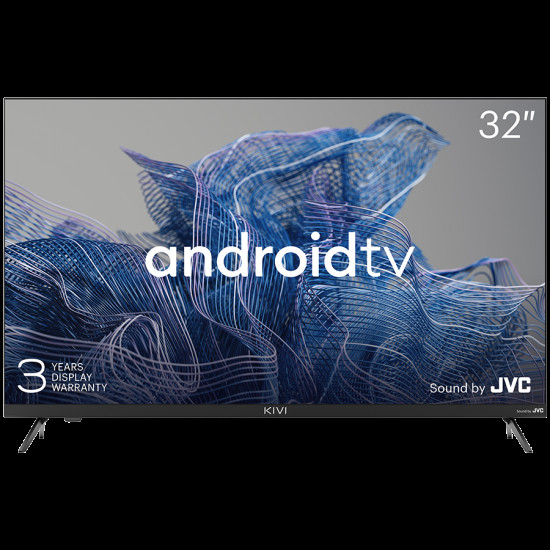 32', HD, Google Android TV, Black, 1366x768, 60 Hz, Sound by JVC, 2x8W, 33 kWh/1000h , BT5, HDMI ports 3, 24 months