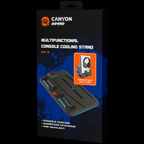 CANYON cooling stand CS-5 RGB PS5 Slim Charge Black