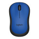 910-004879 - Silent Wireless Mouse M220 1000dpi Optical Black / Blue, Logitech