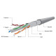 FTP Solid Cable Cat.6 100m gray