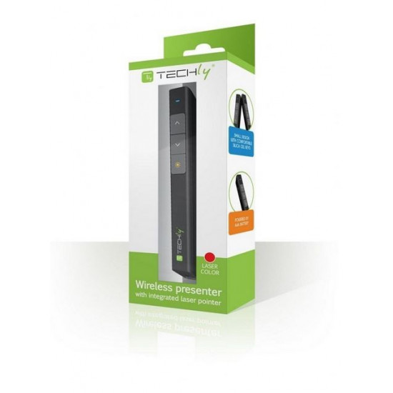 Wireless presenter with laser pointer black