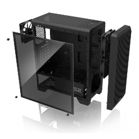 ZALMAN S2 TG ATX Mid To wer PC Case TG fan x3